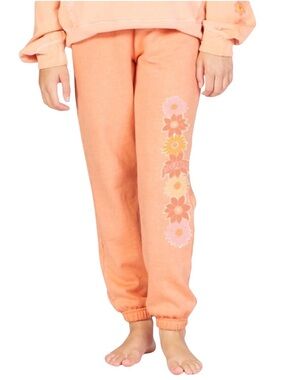 Billabong Kids' Girls' Youth Making Waves Daisey Floral High Waist Sweatpants